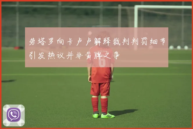 劳塔罗向卡卢卢解释裁判判罚细节引发热议并非黄牌之争